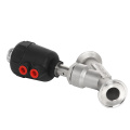 Quick load plastic head pneumatic Angle seat valve